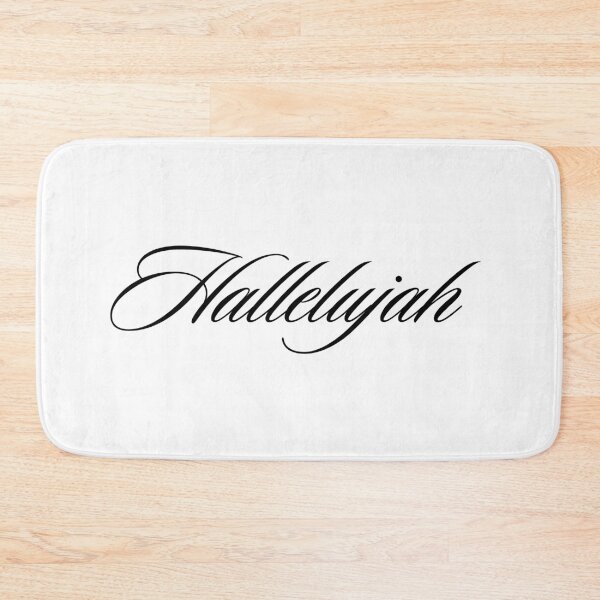 Item preview, Hallelujah Elegant Script Faith Typography designed and sold by LensDyn™.