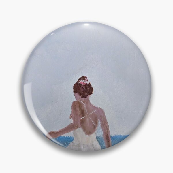 Item preview, Woman on the beach in a white dress, sea, freedom & summer art designed and sold by tevahart.