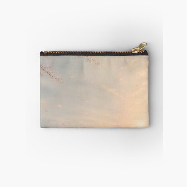 Item preview, Japanese Cherry Blossoms at Sunrise – Sakura Petals Over Misty Mountains, Ukiyo-e Inspired Zen Art designed and sold by Tomoyo Art.