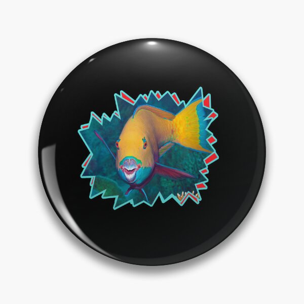 Item preview, Colorful Parrotfish Starburst Design * Graphic Underwater Art |  designed and sold by Photo & Design Ute Niemann.