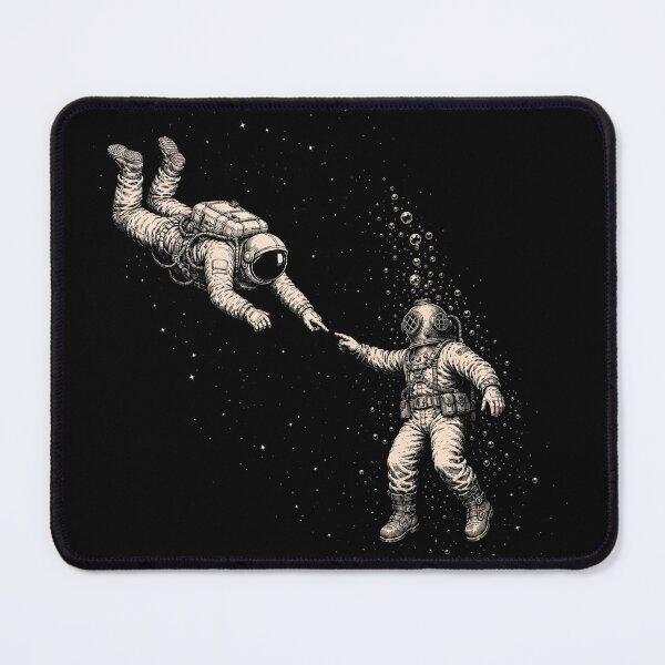 Item preview, Opposites – Astronaut & Deep Sea Diver T-Shirt designed and sold by isaiane-isa.