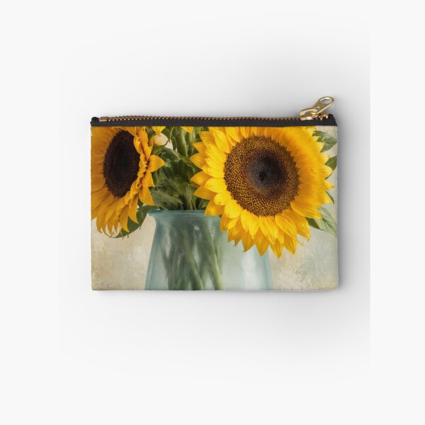 Item preview, Golden Sunflowers in an Aqua Vase designed and sold by Kimberly Palmer.