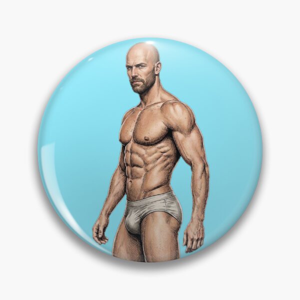 Item preview, Muscular Athletic Male - Bold Comic Illustration designed and sold by gayishdesign.
