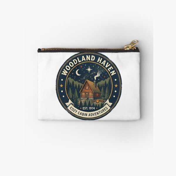 Item preview, Woodland Haven Cozy Cabin Adventure Emblem designed and sold by GTFullShop.
