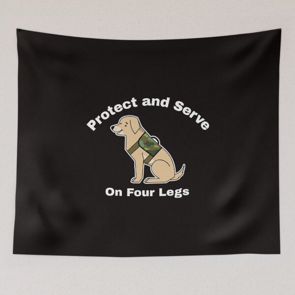 Item preview, Protect and Serve on Four Legs – Police K9 Dog Design designed and sold by enrique1960.