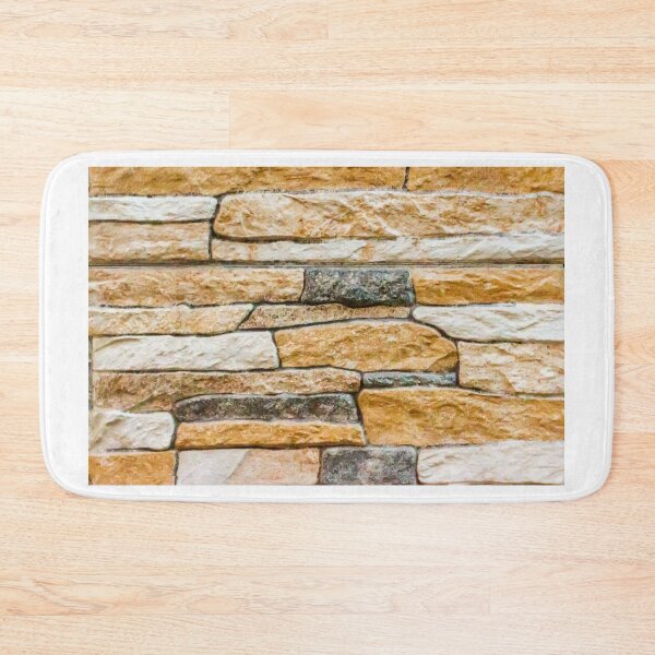 Item preview, Rustic Stacked Stone Wall Texture With Beige and Gray Masonry Pattern for Interior or Exterior designed and sold by Nmallia.