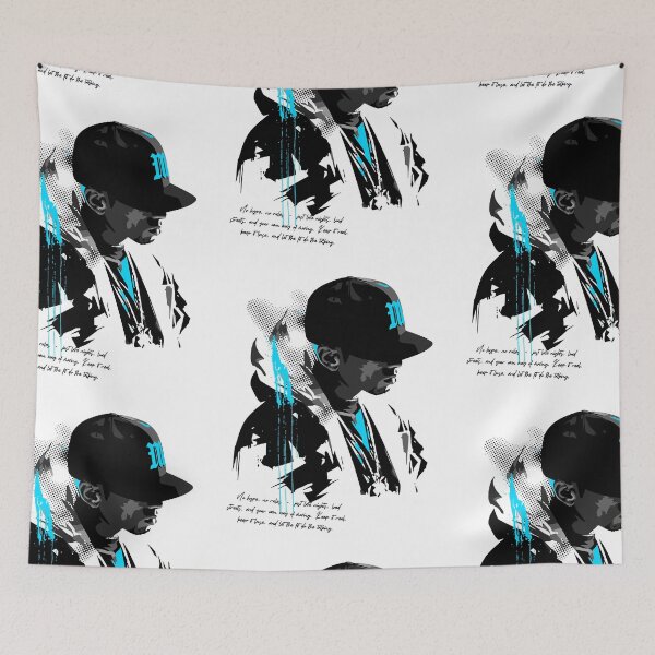 Item preview, Black and blue streetwear portrait designed and sold by Pics'Elle Creations.