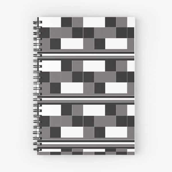 Item preview, Grey Black White Check Stripes Pattern designed and sold by Nisha Prabhu.