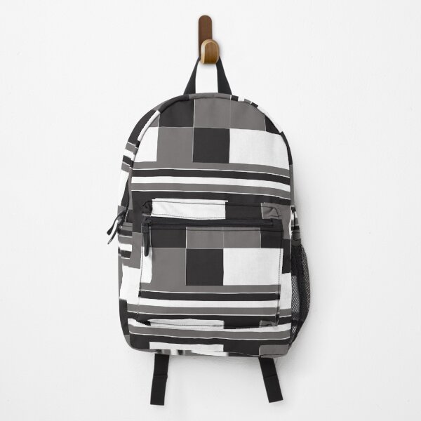 Item preview, Grey Black White Check Stripes Pattern designed and sold by Nisha Prabhu.