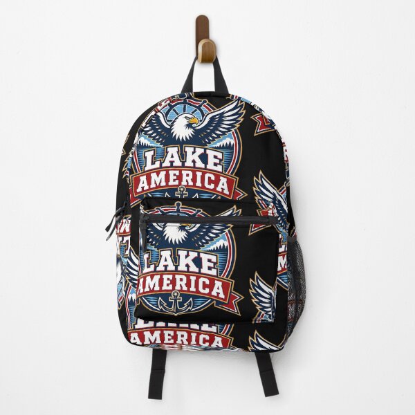 Item preview, Lake America Eagle Ship Wheel Anchor Patriotic Great Lakes designed and sold by Glow-Paw-Studio.