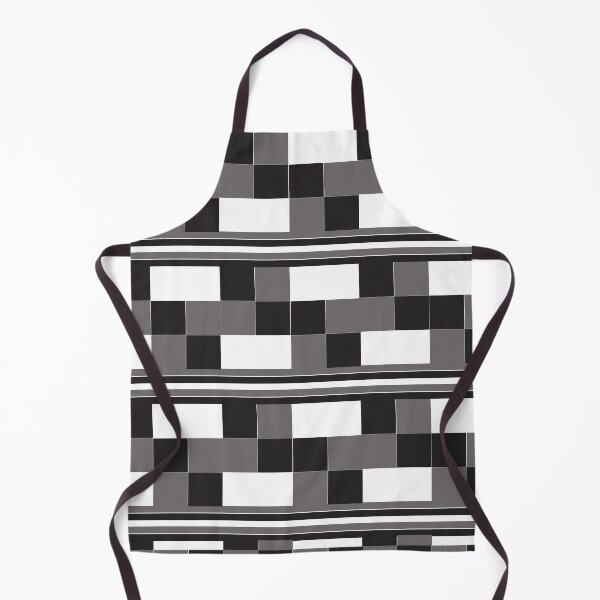 Item preview, Grey Black White Check Stripes Pattern designed and sold by Nisha Prabhu.