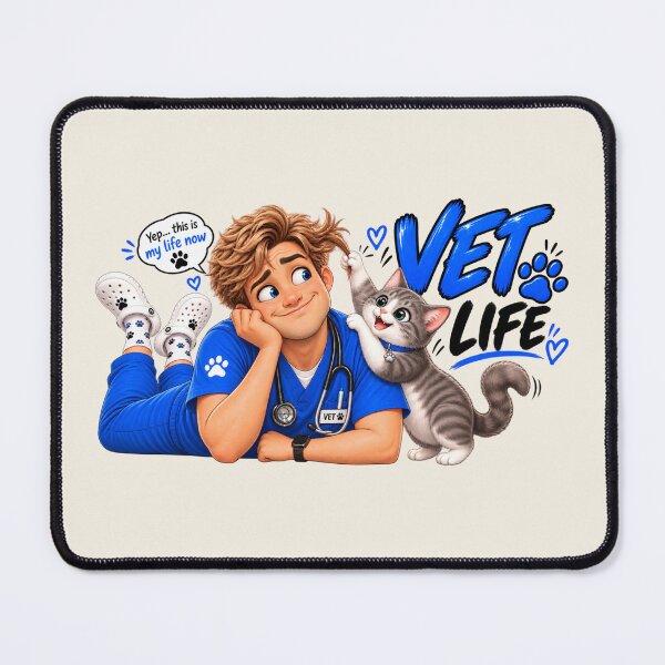 Item preview, Vet Life – Funny Veterinarian & Mischievous Cat designed and sold by HO•Designs.