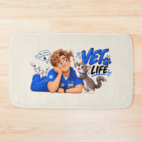 Item preview, Vet Life – Funny Veterinarian & Mischievous Cat designed and sold by HO•Designs.