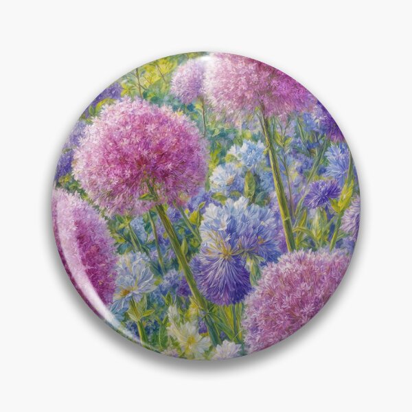 Item preview, Allium and Iris Summer Garden designed and sold by Maria Dryfhout.