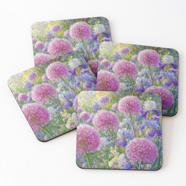 Item preview, Allium and Iris Summer Garden designed and sold by Maria Dryfhout.