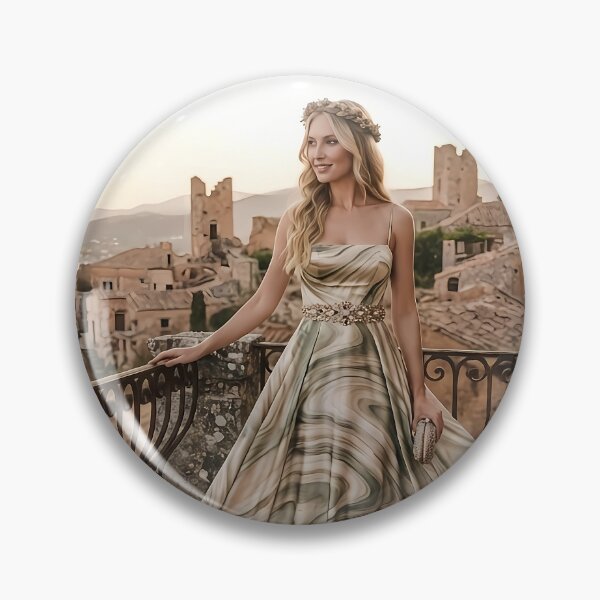 Item preview, Helen Style Dress Historic Castle Sunset Wall Art designed and sold by AfresStudio.