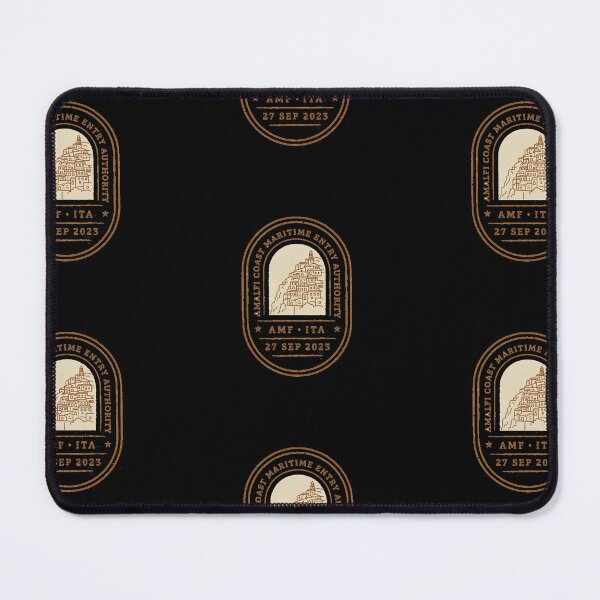 Item preview, Amalfi Coast Mid‑Century Passport Stamp Travel Sticker designed and sold by stickercuffs.