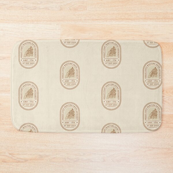 Item preview, Amalfi Coast Mid‑Century Passport Stamp Travel Sticker designed and sold by stickercuffs.