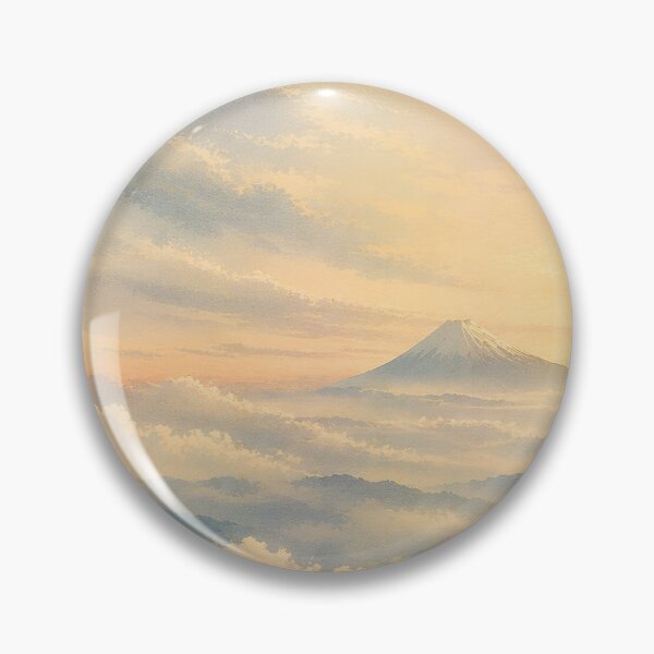 Item preview, Japanese Mount Fuji Sunrise – Golden Sea of Clouds, Ukiyo-e Inspired Misty Mountain Art designed and sold by Tomoyo Art.