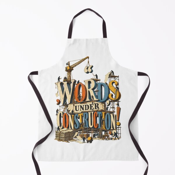 Item preview, Words Under Construction – Surreal Writer & Creative Writing Design designed and sold by Golden Era Studio.