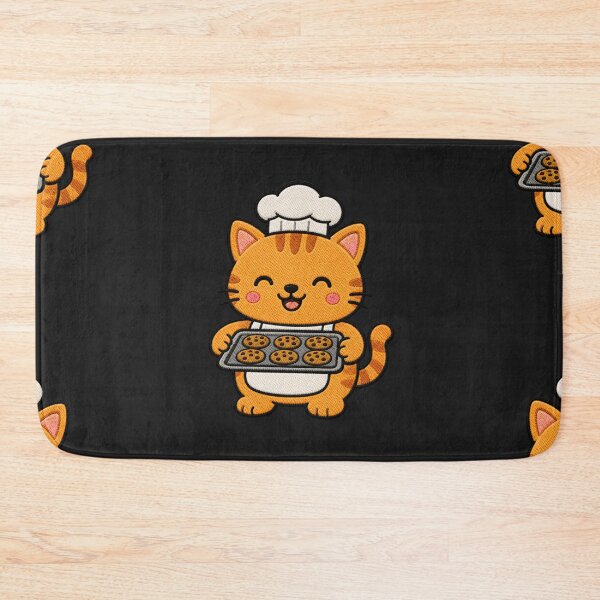 Item preview, Cute Cat Baking Cookies Kawaii Embroidery Patch designed and sold by ColorSplash123.