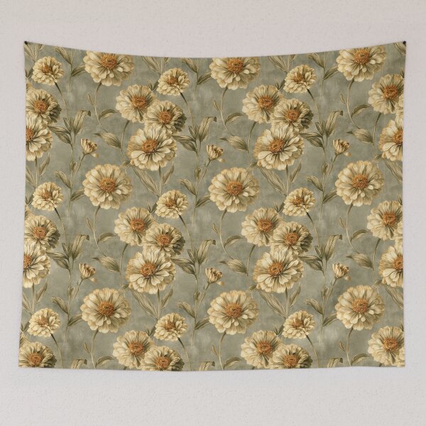 Item preview, Elegant Zinnia Flower  - Birth Flower Pattern - Christmas Gifts For Her designed and sold by RoyalStarsPatts.