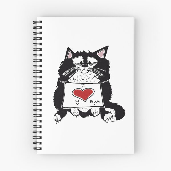 Item preview, Cute tuxedo cat says "I love my mum." designed and sold by KPlayerAdhder.