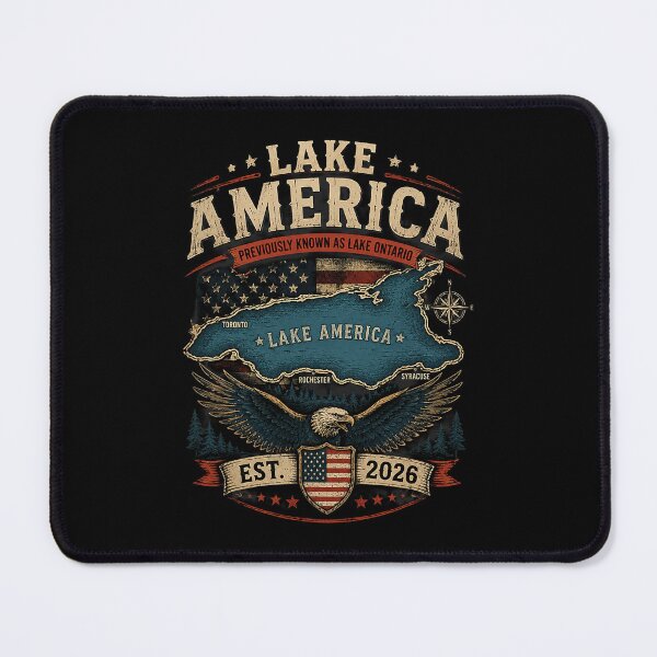 Item preview, Lake America USA Previously Ontario Canada Funny Patriotic Map designed and sold by Mind-Drift.