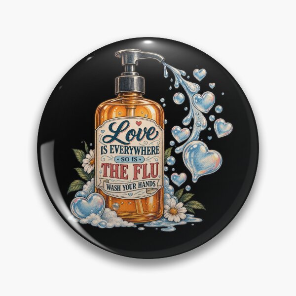 Item preview, Love Is Everywhere So Is The Flu Wash Your Hands – Vintage Soap  designed and sold by creativebymateo.