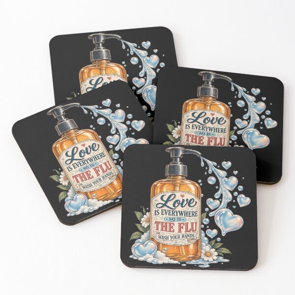 Item preview, Love Is Everywhere So Is The Flu Wash Your Hands – Vintage Soap  designed and sold by creativebymateo.