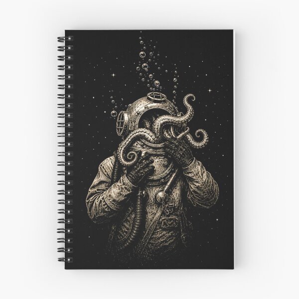 Item preview, Vintage Deep Sea Diver with Octopus Tentacles designed and sold by isaiane-isa.