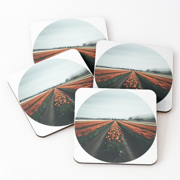 Item preview, Dreamy Orange Tulip Field Circle designed and sold by darriahad.