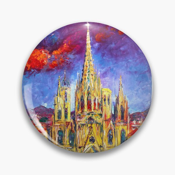 Item preview, Barcelona Cathedral in Vivid Colors designed and sold by Natalia_Shchip.