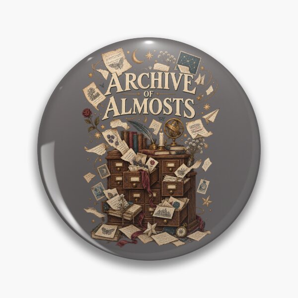 Item preview, Archive of Almosts – Poetcore Writer & Unfinished Stories Art designed and sold by Golden Era Studio.