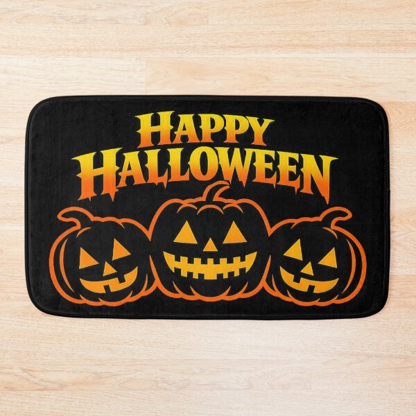 Item preview, Happy Halloween Pumpkins & Bats – Spooky Jack-o’-Lantern Vector Design designed and sold by Fangtasia77.