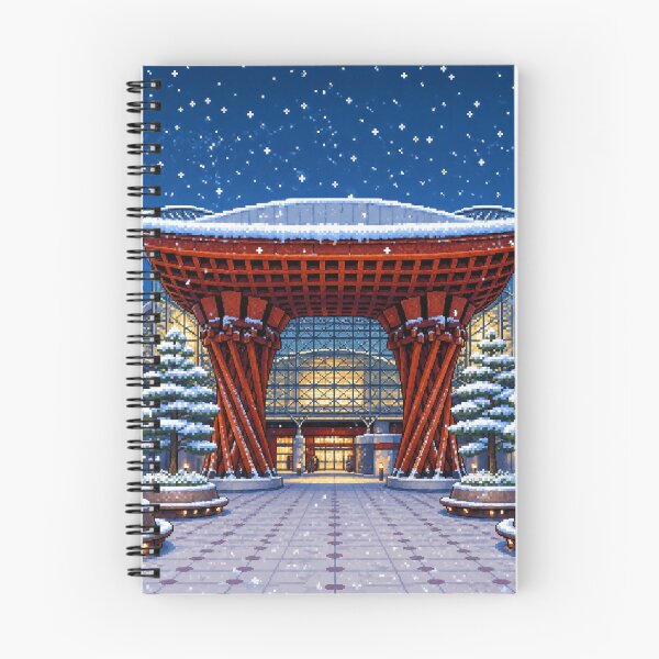 Item preview, Snowy Kanazawa Station Pixel Art designed and sold by sabusabu78.