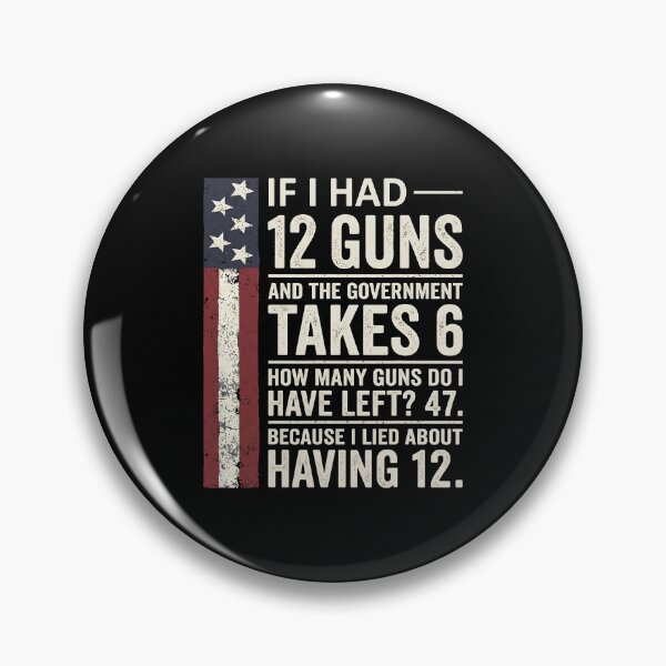 Item preview, If I Had 12 Guns And The Government Takes 6 Funny Gun Rights Humor designed and sold by Mind-Drift.