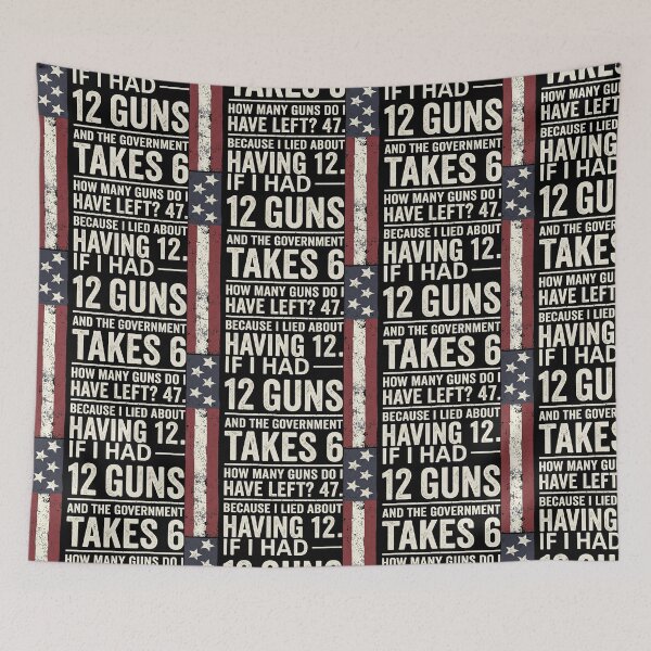 Item preview, If I Had 12 Guns And The Government Takes 6 Funny Gun Rights Humor designed and sold by Mind-Drift.
