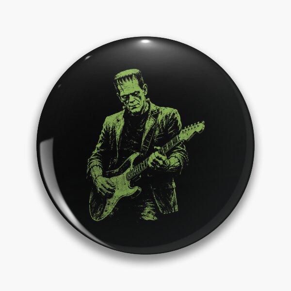 Item preview, Frankenstein Monster Guitarist Vintage Horror Rock Music designed and sold by RDGNR.