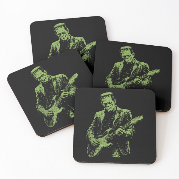 Item preview, Frankenstein Monster Guitarist Vintage Horror Rock Music designed and sold by RDGNR.