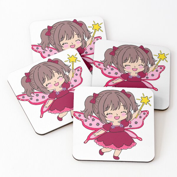Item preview, Cute Chibi Fairy Girl Leo - Kawaii Magic Wand designed and sold by BunnySoftArt.