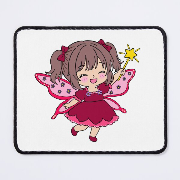 Item preview, Cute Chibi Fairy Girl Leo - Kawaii Magic Wand designed and sold by BunnySoftArt.