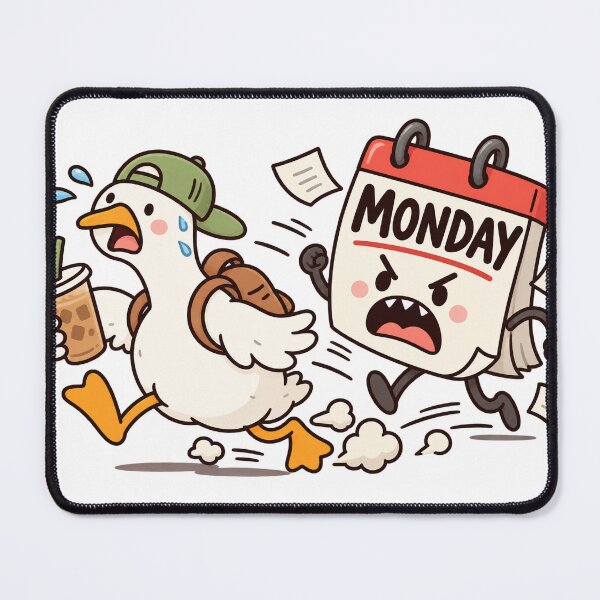Item preview, Running Away From Monday Funny Goose designed and sold by LinaDesign Store.