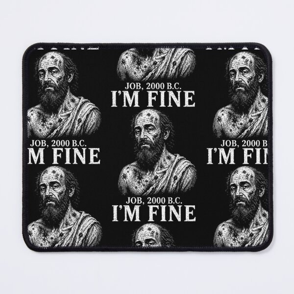 Item preview, I'm Fine Job 2000 BC Biblical Dark Humor designed and sold by RDGNR.