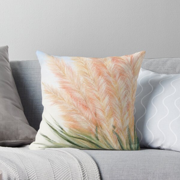 Item preview, Coastal Beach Grass Painting | Soft Pampas Grass designed and sold by TheSlowShore.