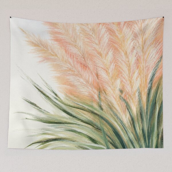 Item preview, Coastal Beach Grass Painting | Soft Pampas Grass designed and sold by TheSlowShore.
