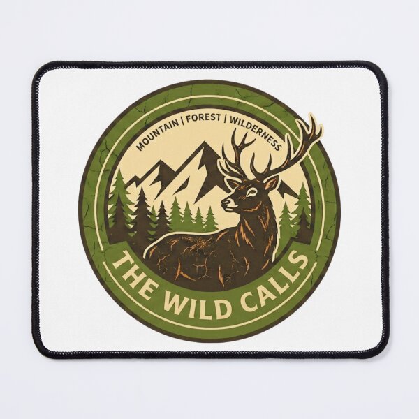 Item preview, Mountain Forest Wilderness Badge Hiking Adventure Emblem designed and sold by GabeMountainArt.
