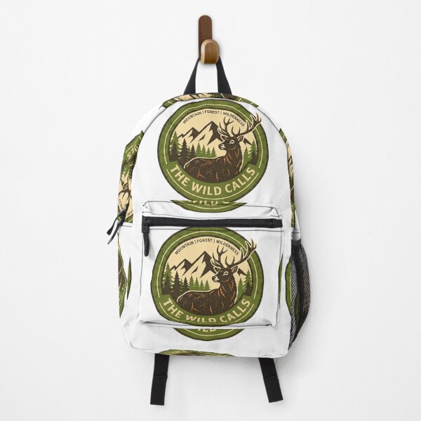 Item preview, Mountain Forest Wilderness Badge Hiking Adventure Emblem designed and sold by GabeMountainArt.