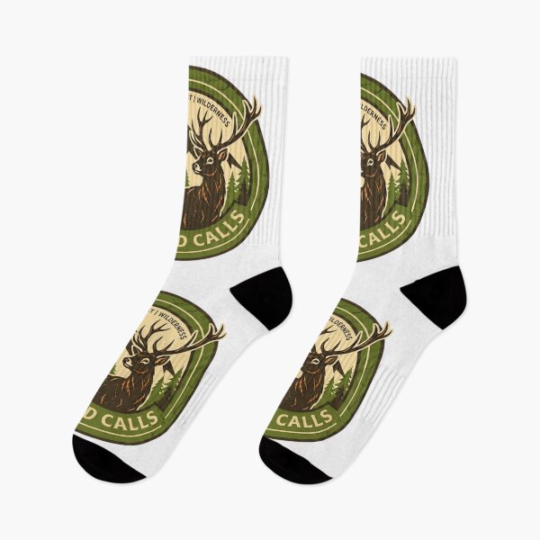 Item preview, Mountain Forest Wilderness Badge Hiking Adventure Emblem designed and sold by GabeMountainArt.