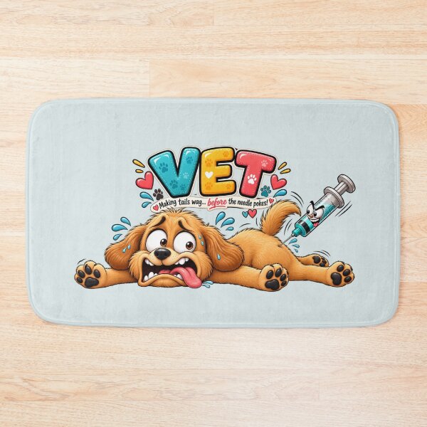 Item preview, Vet Visit Panic – Funny Scared Dog Veterinary Humor designed and sold by HO•Designs.